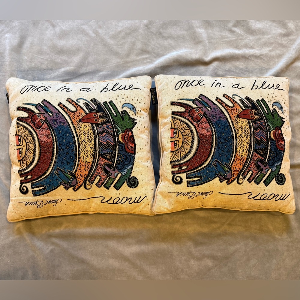 Laurel Burch Multicolor - Once in a Blue Moon